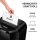 Fellowes Powershred LX50 Aktenvernichter mit Partikelschnitt P-4, 4 x 37 mm, bis 9 Blatt, schwarz