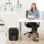 Fellowes Powershred LX50 Aktenvernichter mit Partikelschnitt P-4, 4 x 37 mm, bis 9 Blatt, schwarz