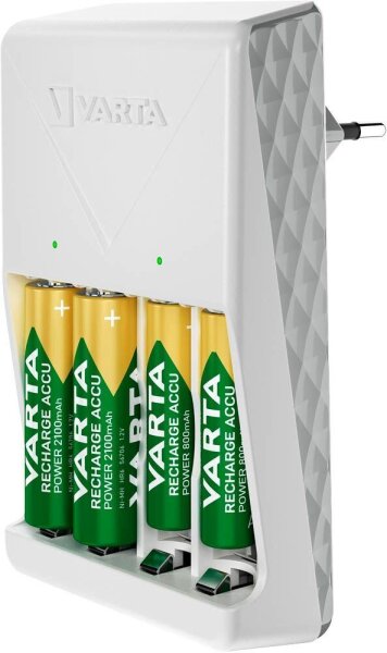 VARTA Plug Charger Akku-Schnellladegerät inkl. Akkus