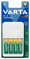 VARTA Plug Charger Akku-Schnellladegerät inkl. Akkus