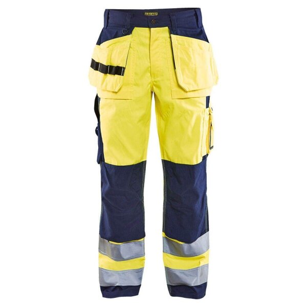 BLAKLÄDER® unisex Warnschutzhose HIGH-VIS "1533" gelb, marine Größe 26