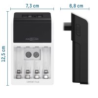 ANSMANN Comfort Plus Akku-Ladegerät inkl. Akkus