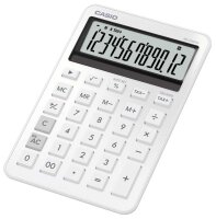 CASIO MS-200DQ-WE Taschenrechner seidiges weiß