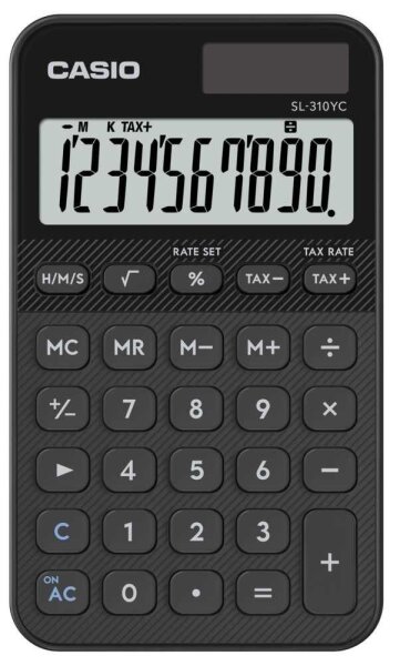 CASIO SL-310YC-BK Taschenrechner schwarz