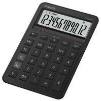 CASIO MS-200DQ-BK Taschenrechner eisenschwarz
