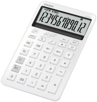 CASIO JW-200DQ-WE Taschenrechner seidiges weiß
