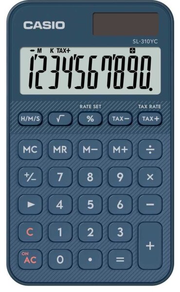 CASIO SL-310YC-NY Taschenrechner marineblau