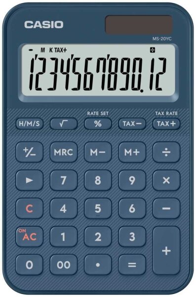 CASIO MS-20YC-NY Taschenrechner marineblau