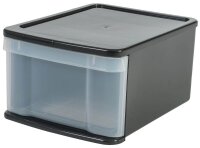 IRIS Ohyama Aufbewahrungsbox 20,0 l transparent, schwarz...