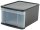 IRIS Ohyama Aufbewahrungsbox 20,0 l transparent, schwarz 32,0 x 41,0 x 21,5 cm, 1 St.