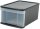 IRIS Ohyama Aufbewahrungsbox 11,0 l transparent, schwarz 26,0 x 37,0 x 17,5 cm, 1 St.