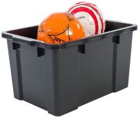 IRIS Ohyama DIY SK-450 Aufbewahrungsbox 50,0 l schwarz, grau, rot 38,5 x 59,0 x 31,8 cm, 1 St.