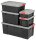 IRIS Ohyama DIY SK-450 Aufbewahrungsbox 50,0 l schwarz, grau, rot 38,5 x 59,0 x 31,8 cm, 1 St.