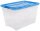 IRIS Ohyama Clear NTB Aufbewahrungsbox 60,0 l transparent, blau 39,5 x 57,5 x 36,5 cm, 1 St.