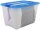 IRIS Ohyama Clear NTB Aufbewahrungsbox 60,0 l transparent, blau 39,5 x 57,5 x 36,5 cm, 1 St.