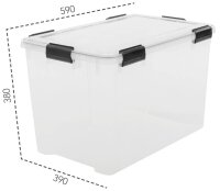 IRIS Ohyama Water Proof Aufbewahrungsbox 70,0 l...
