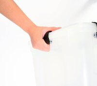 IRIS Ohyama Water Proof Aufbewahrungsbox 50,0 l transparent, schwarz 39,0 x 59,0 x 29,0 cm, 1 St.