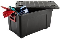 IRIS Ohyama Multi Aufbewahrungsbox 110,0 l schwarz, rot 44,5 x 75,0 x 44,5 cm, 1 St.