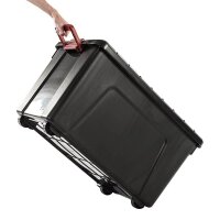 IRIS Ohyama Multi Aufbewahrungsbox 110,0 l schwarz, rot 44,5 x 75,0 x 44,5 cm, 1 St.