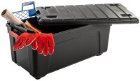 IRIS Ohyama Multi Aufbewahrungsbox 75,0 l schwarz, rot 39,5 x 78,0 x 35,0 cm, 1 St.
