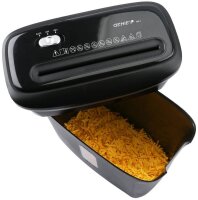GENIE 480 X Aktenvernichter mit Partikelschnitt P-4, 4 x 35 mm, bis 8 Blatt, schwarz