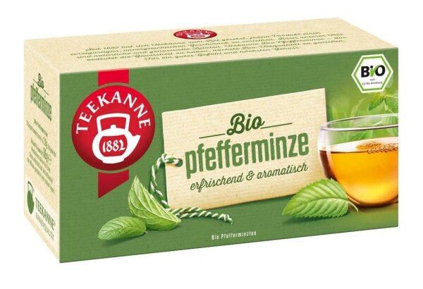 TEEKANNE Pfefferminze Bio-Tee 18 Portionen