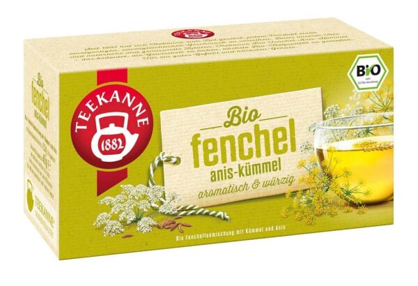 TEEKANNE Fenchelteemischung mit Kümmel und Anis Bio-Tee 18 Portionen