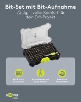 goobay Bit-Set 77843, 75-teilig