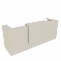 Quadrifoglio Empfangstheke gerade, ulme 285,0 x 88,0 x...