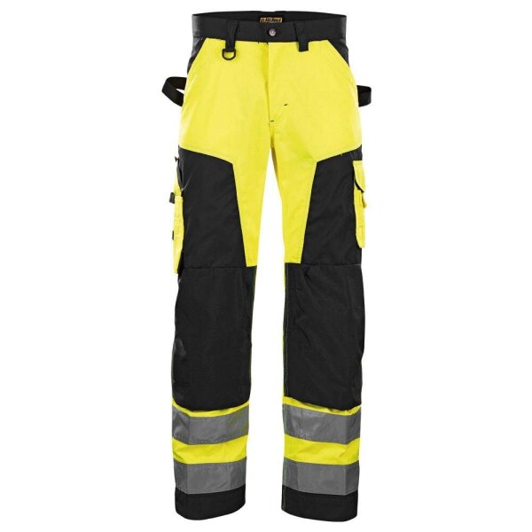 BLAKLÄDER® Herren Warnschutzhose 1566 gelb, schwarz Größe 24