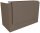 Quadrifoglio Empfangstheke gerade, eukalyptus 166,0 x 88,0 x 113,0 cm
