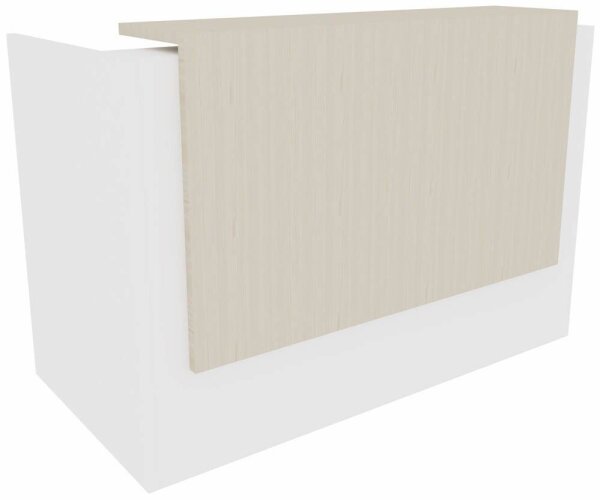 Quadrifoglio Empfangstheke gerade, weiß, ulme 166,0 x 88,0 x 113,0 cm