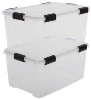IRIS Ohyama Water Proof Aufbewahrungsboxen 2x 50,0 l...