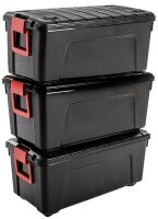 IRIS Ohyama Multi Aufbewahrungsboxen 3x 75,0 l schwarz,...