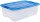 IRIS Ohyama Clear NTB Aufbewahrungsboxen 3x 30,0 l transparent, blau 39,5 x 57,5 x 29,5 cm, 3 St.