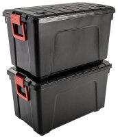 IRIS Ohyama Multi Aufbewahrungsbox 2x 110,0 l schwarz,...