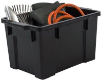 3 IRIS Ohyama DIY SK-210 Aufbewahrungsboxen 3x 21,0 l schwarz, grau, rot 29,7 x