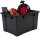 3 IRIS Ohyama DIY SK-210 Aufbewahrungsboxen 3x 21,0 l schwarz, grau, rot 29,7 x