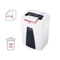 HSM Securio C18 Aktenvernichter mit Streifenschnitt P-2, 5,8 mm, bis 19 Blatt, weiß