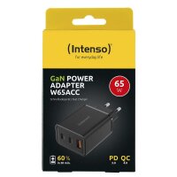 Intenso W65ACC GaN Ladeadapter schwarz, 65 Watt