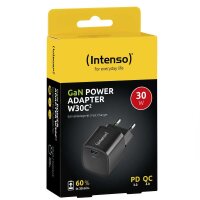 Intenso W30C² GaN Ladeadapter schwarz, 30 Watt