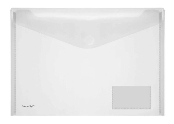 FolderSys Dokumententaschen DIN A4 quer transparent glatt 0,20 mm, 10 St.