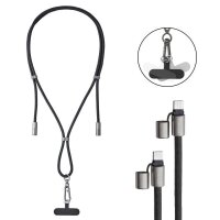 Intenso Charging Lanyard Handykette Ladekabel schwarz,...