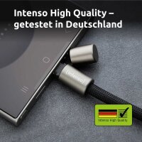 Intenso Charging Lanyard Handykette Ladekabel schwarz, Kabellänge: 1,65 m, 60 Watt