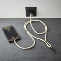Intenso Charging Lanyard Handykette Ladekabel beige, Kabellänge: 1,65 m, 60 Watt