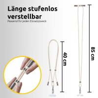 Intenso Charging Lanyard Handykette Ladekabel beige, Kabellänge: 1,65 m, 60 Watt