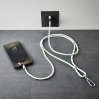 Intenso Charging Lanyard Handykette Ladekabel grün, Kabellänge: 1,65 m, 60 Watt