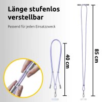 Intenso Charging Lanyard Handykette Ladekabel lila, Kabellänge: 1,65 m, 60 Watt