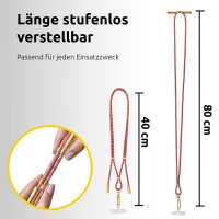 Intenso Charging Lanyard Handykette Ladekabel neon mix, Kabellänge: 1,65 m, 60 Watt