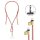 Intenso Charging Lanyard Handykette Ladekabel neon mix, Kabellänge: 1,65 m, 60 Watt